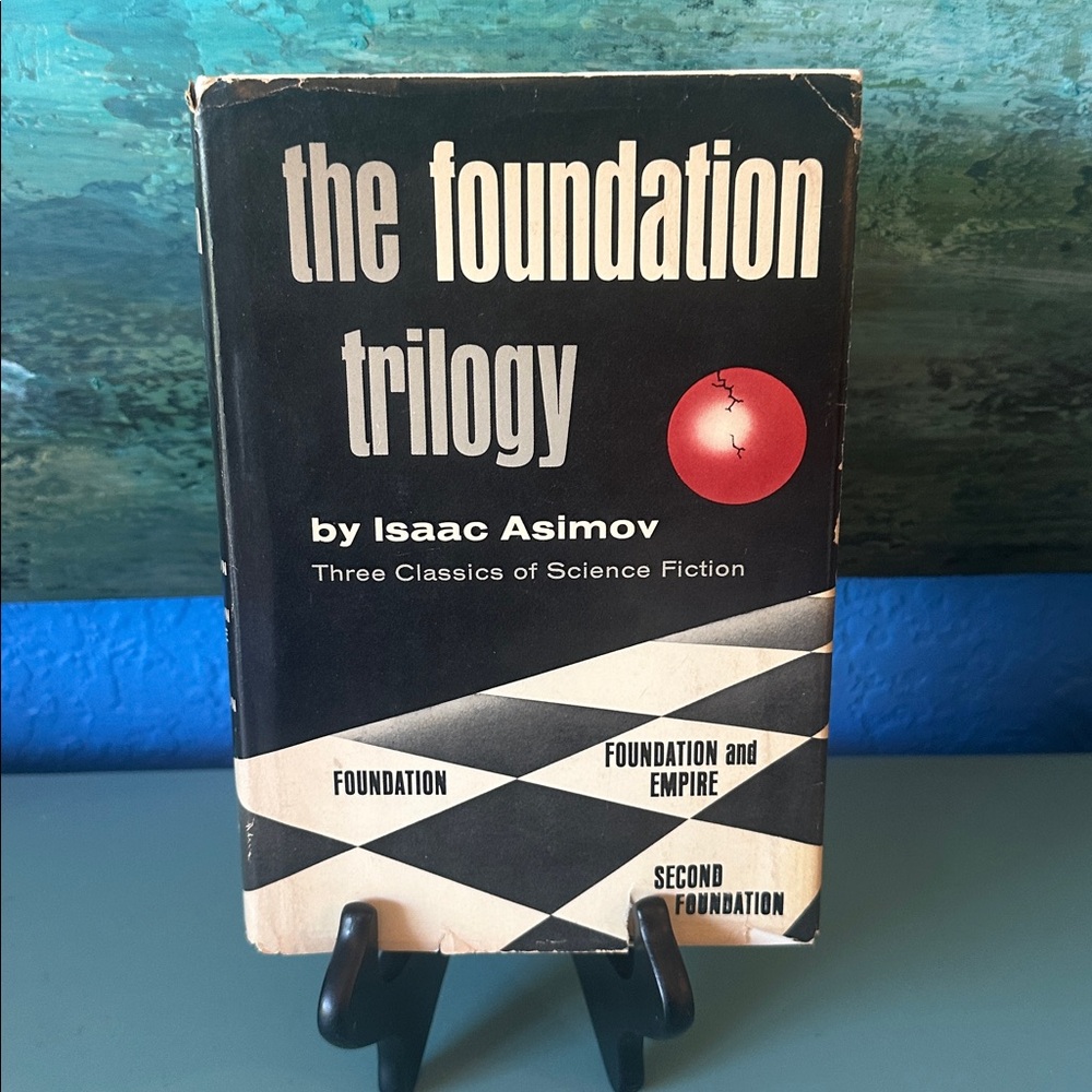 Vintage The Foundation Trilogy by Asimov - White Spine Hardcover